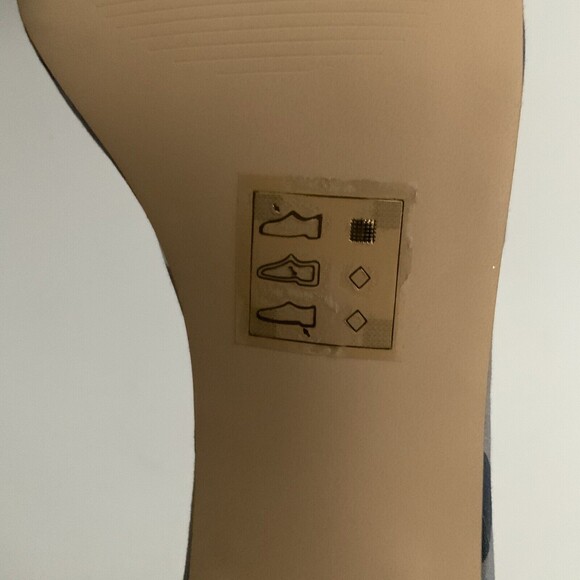 Draper James Sandals Women Size 8M Blue White Gingham Block Heel Ankle Strap - Picture 7 of 12